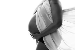 motherhood maternity black and white bump portrait Fort Mill, SC