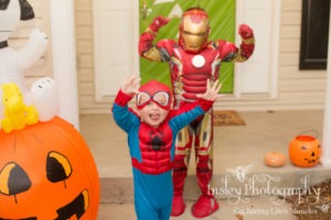 ten tips to better halloween photos of your kids, Spider-man, Ironman, Fort Mill Child Photographer