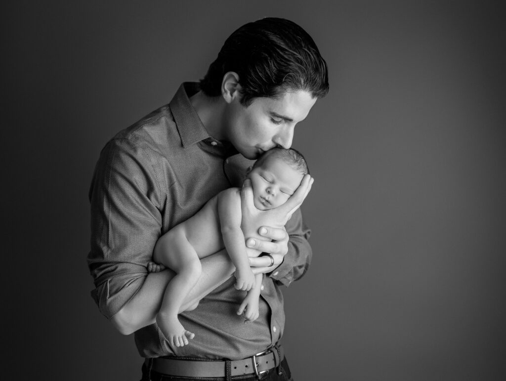 father's day newborn portrait