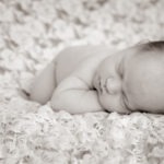 peyton newborn baby girl sepia