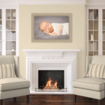 Baby Girl photos Fort Mill, SC color neutrals warm living room set
