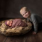 big brother baby sister, Fort Mill newborn photography