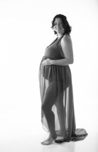 Miracles do happen, b&W pregnancy photo, charlotte, NC