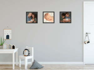 planning ahead for baby portraits, wall artwork, fort mill, sc, Charlotte, NC, Tega Cay, SC, how it works, newborn collage in playroom