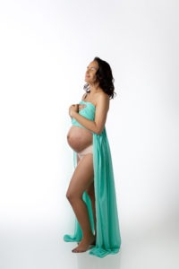 barely there maternity portrait ideas draped in fabric