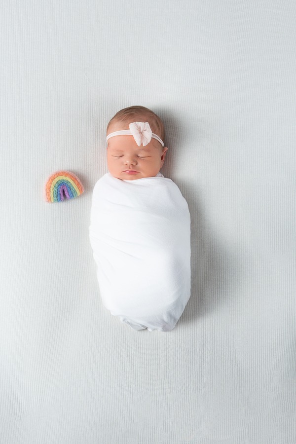 Charlotte Newborn Miracle Rainbow baby girl, Fort Mill SC, portrait