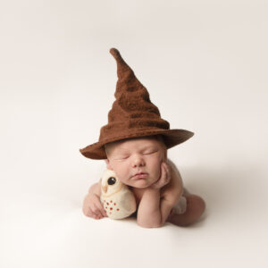 Harry Potter themed newborn portrait